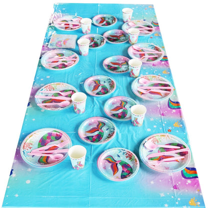 Little Mermaid Party Decor Birthday Supplies