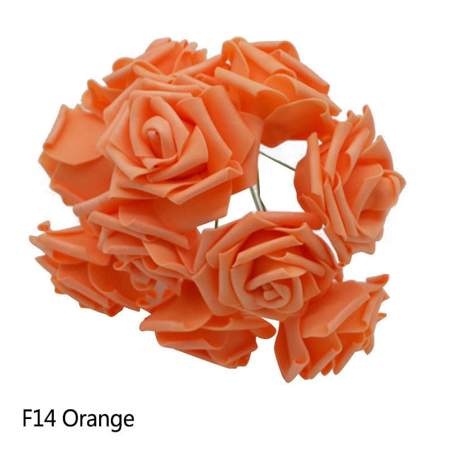 Colorful Artificial PE Foam Rose Flowers