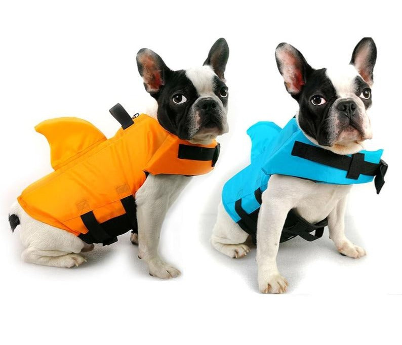 Dog Life Vest Summer Shark Swimming Jacket