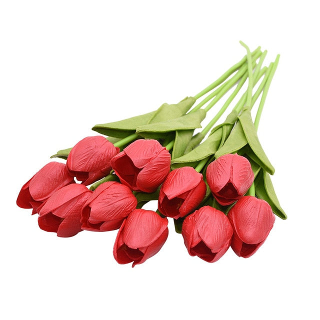 10PCS Tulip Artificial Flower Bouquet