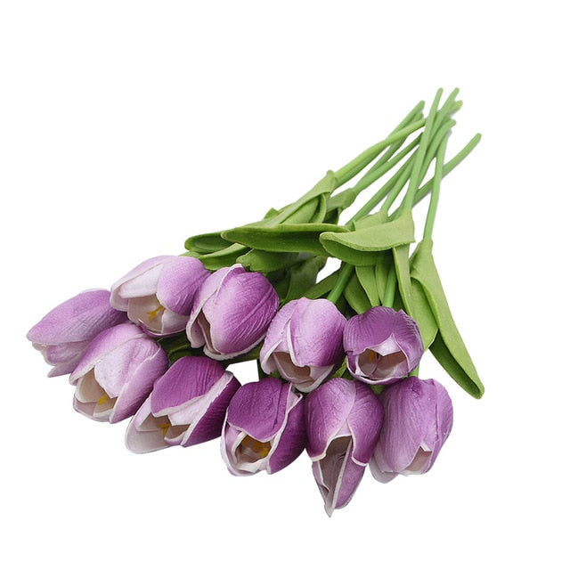 10PCS Tulip Artificial Flower Bouquet