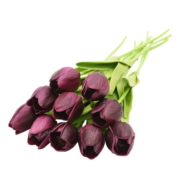 10PCS Tulip Artificial Flower Bouquet