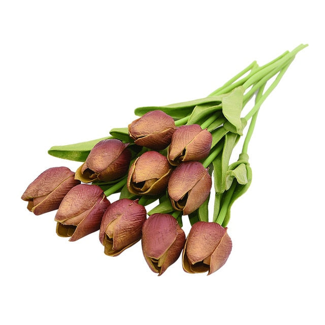 10PCS Tulip Artificial Flower Bouquet