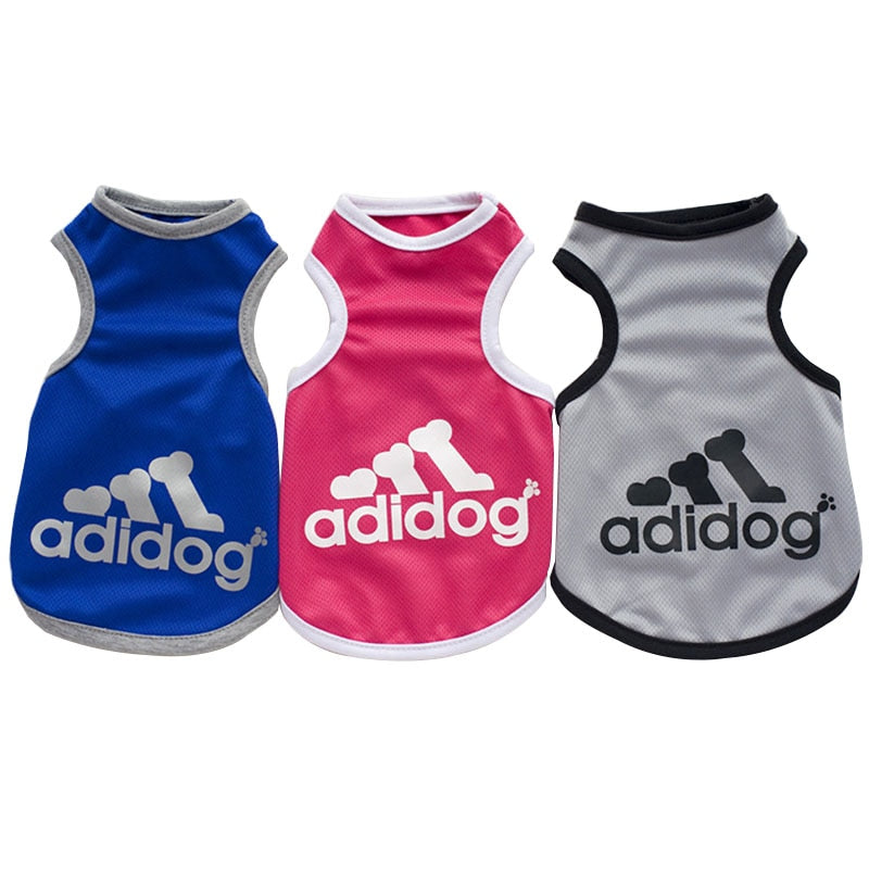 Adidog Muscle Shirt Pet Clothes Tee