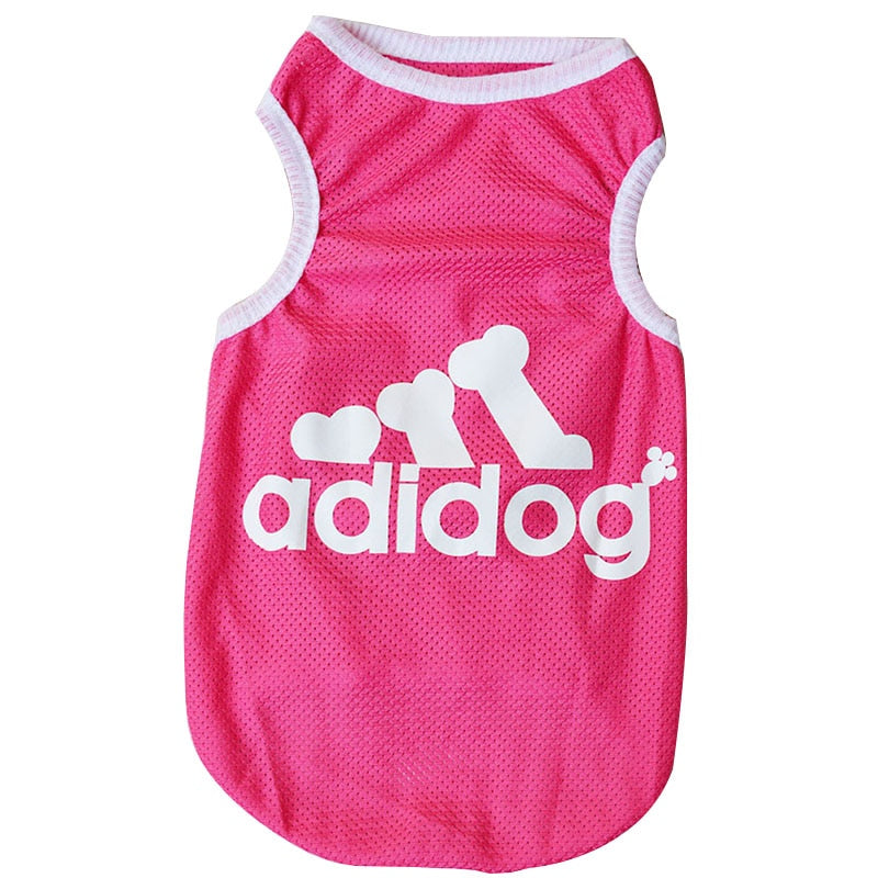 Adidog Muscle Shirt Pet Clothes Tee