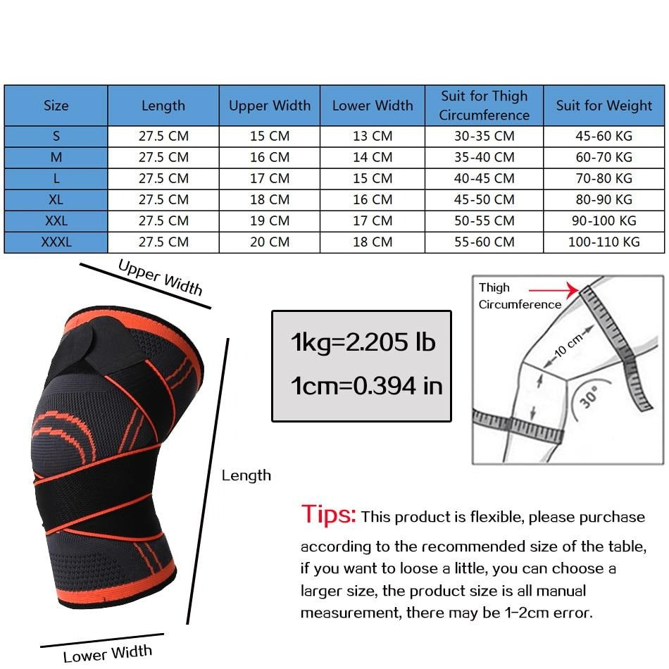 1PC Sports Elastic Knee Brace Compression Support