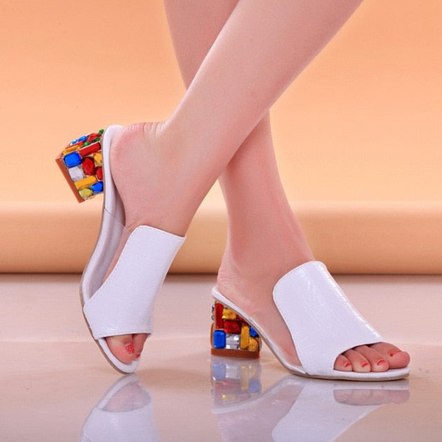 Women Summer Crystal Rhinestone Sandals