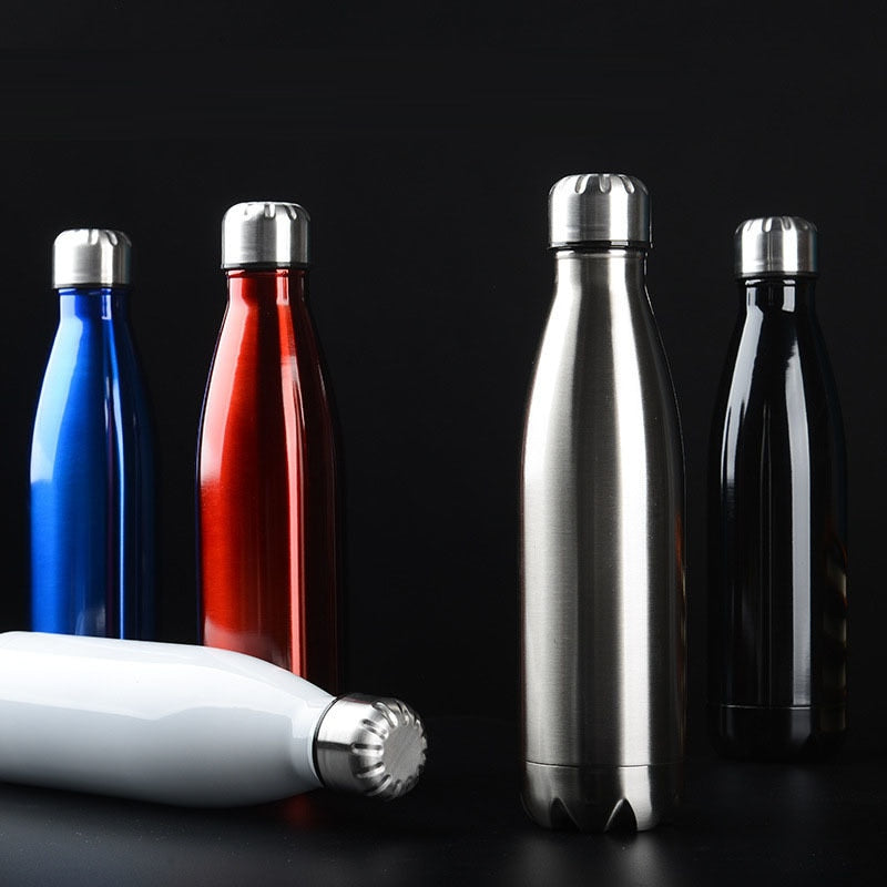 Insulated Vacuum Water Bottle Stainless Steel
