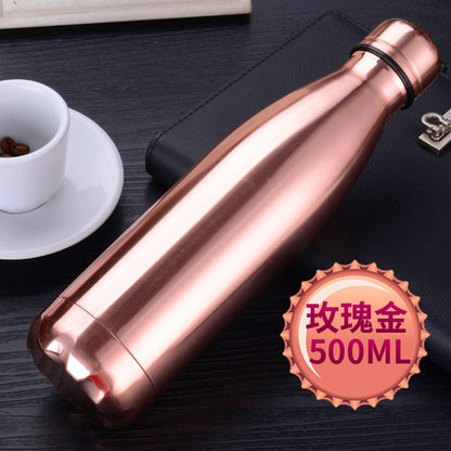Insulated Vacuum Water Bottle Stainless Steel