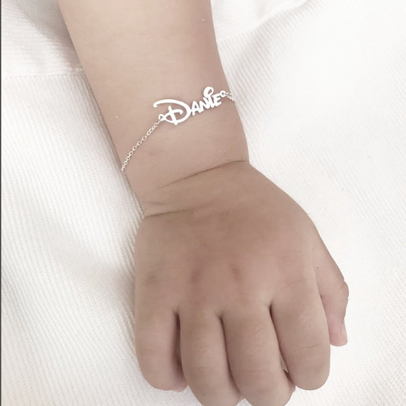 Lovely Personalized Name Baby Bracelet
