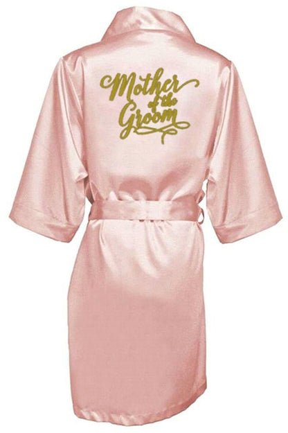 Rose Gold Bride Gown Satin Robe Bachelorette Party