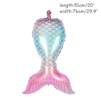 8pcs Mermaid Birthday Party Balloon Decoration