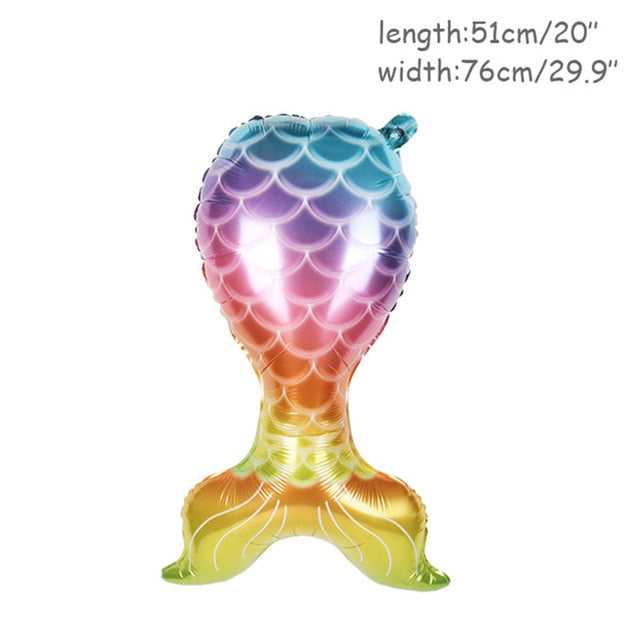 8pcs Mermaid Birthday Party Balloon Decoration