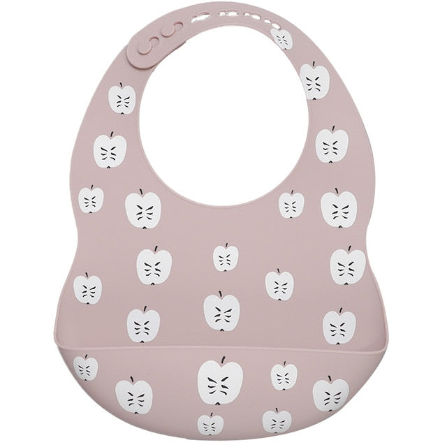 Carton Silicone Waterproof Baby Feeding Bib