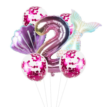 Little Mermaid Party Decor Birthday Supplies