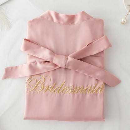 Bride Bridesmaid Kimono Bathrobe