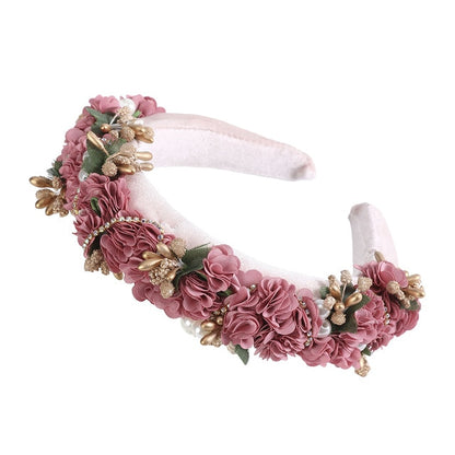 Glitzy Luxury Rhinestone Headband Padded Hairband