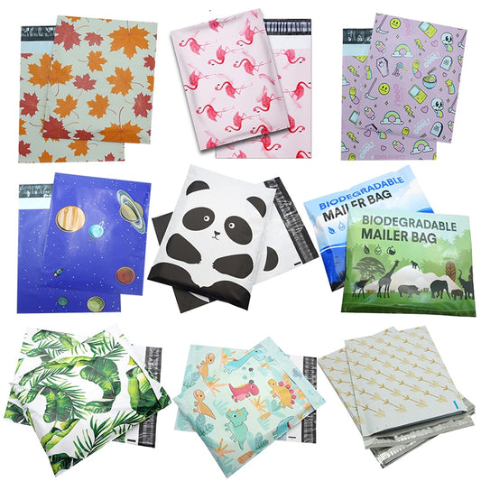 10pc Colorful Poly Mailer Shipping Envelopes Bags