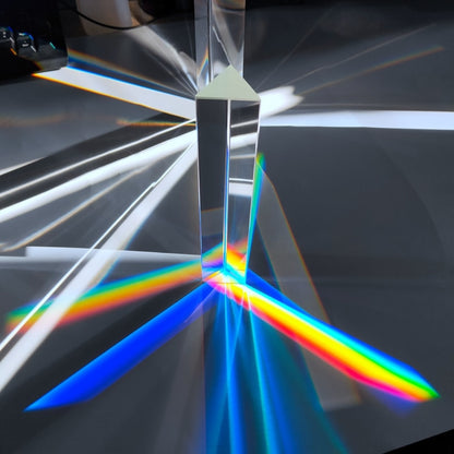 Triangular Rainbow Crystal Prism