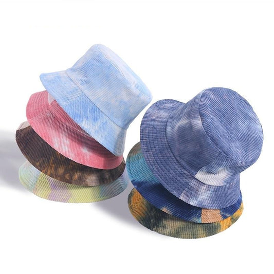 Reversible Corduroy Tie Dye Bucket Hat