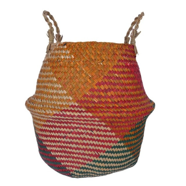 Modern Weave Basket With Handles