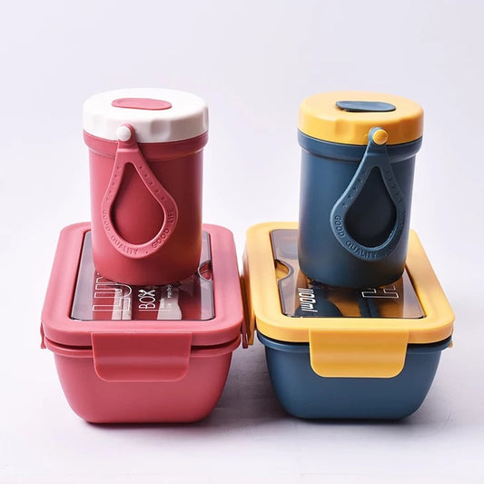 Portable Lunch Box with Compartments