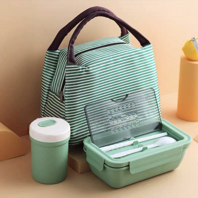 Portable Lunch Box with Compartments