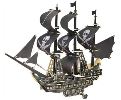 3D Wooden Jigsaw Sailing Boat Toys Puzzle