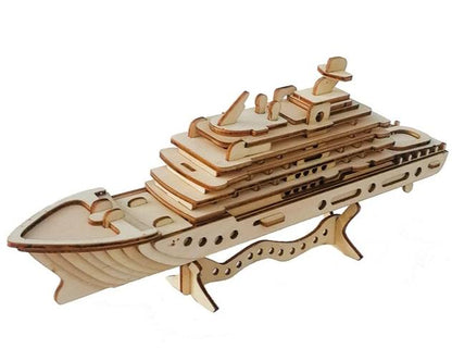3D Wooden Jigsaw Sailing Boat Toys Puzzle
