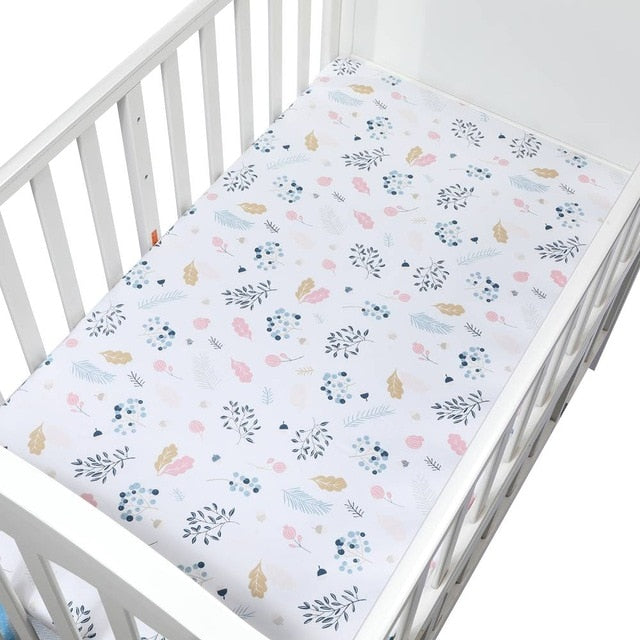 Crib Mattress Cotton Soft Fitted Sheet