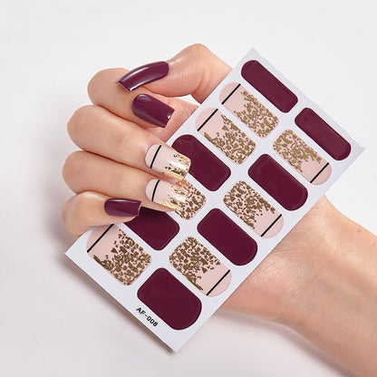 Manicure Nail Polish Self Adhesive Strips
