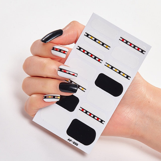Manicure Nail Polish Self Adhesive Strips