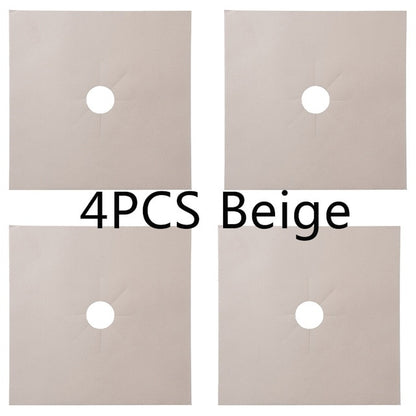 1/4PC Stove Protector Cover Liner for Gas Stove