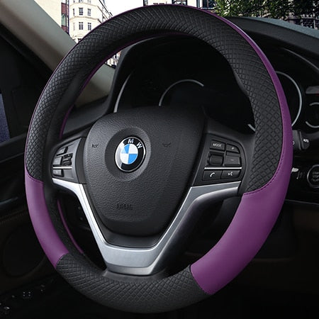 Universal Leather Car Steering Wheel Cover