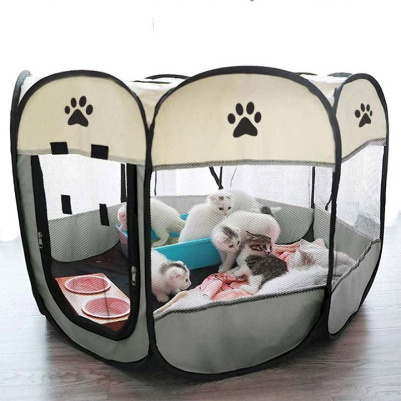 Outdoor Pet Foldable Exercise Playpen Tent