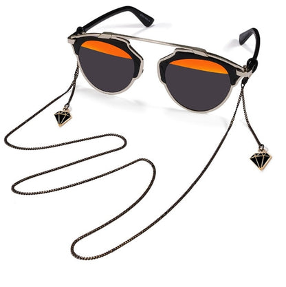 Minimalist Black Bead Chain For Sunglasses
