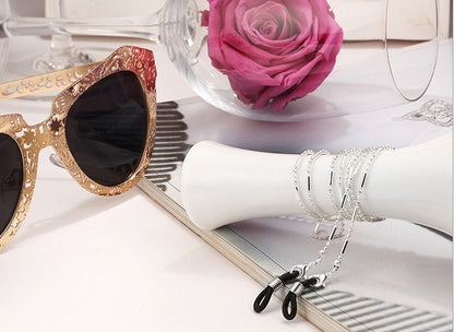 Minimalist Black Bead Chain For Sunglasses
