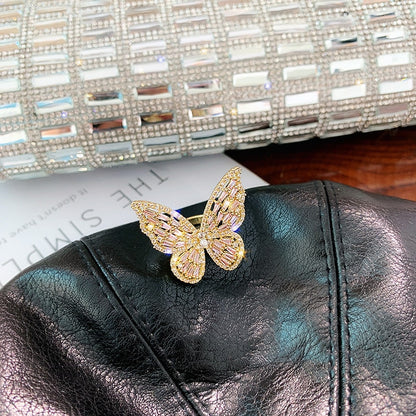 Luxury Crystal Butterfly Ring