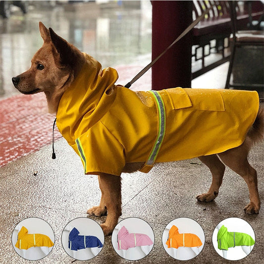 Pet Dog Raincoat Reflective Waterproof Jacket