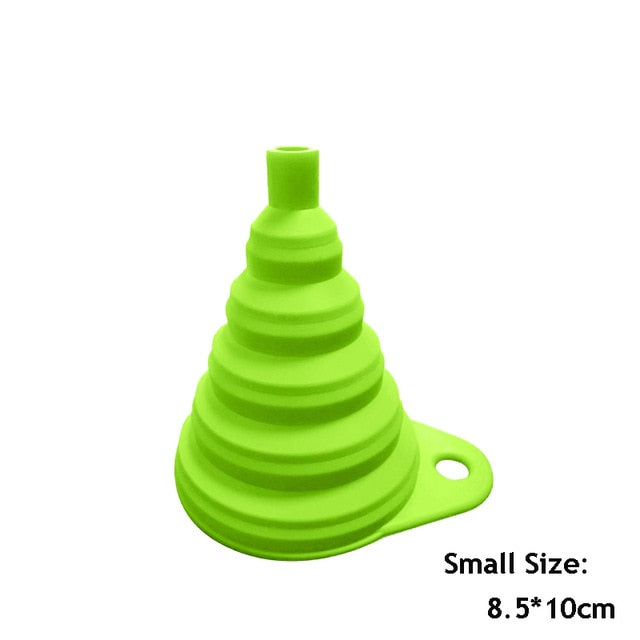 1pcs Mini Foldable Funnel Silicone