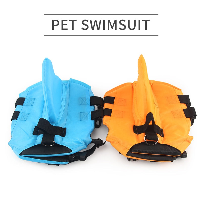 Dog Life Vest Summer Shark Swimming Jacket