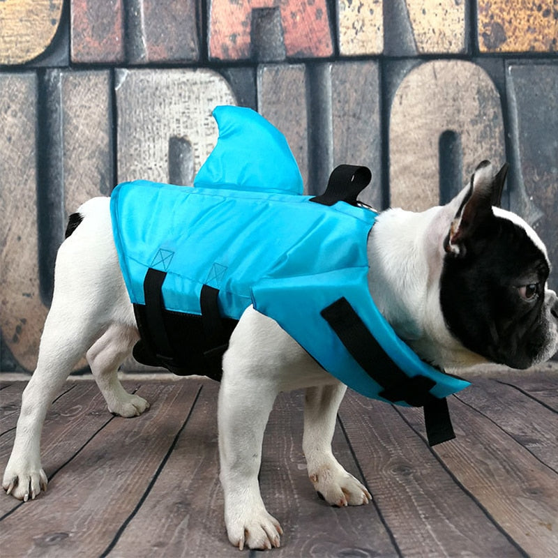 Dog Life Vest Summer Shark Swimming Jacket