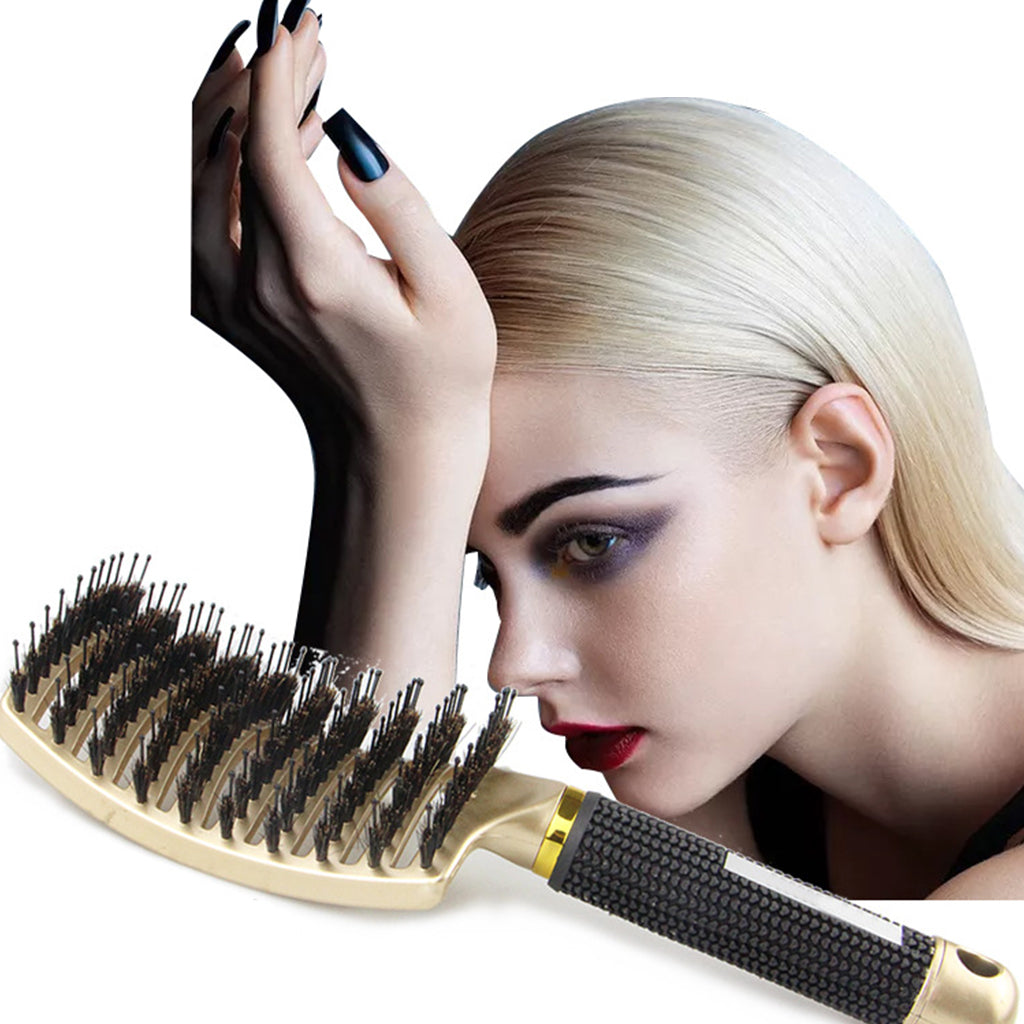 Bristle Nylon Hairbrush Scalp Massage