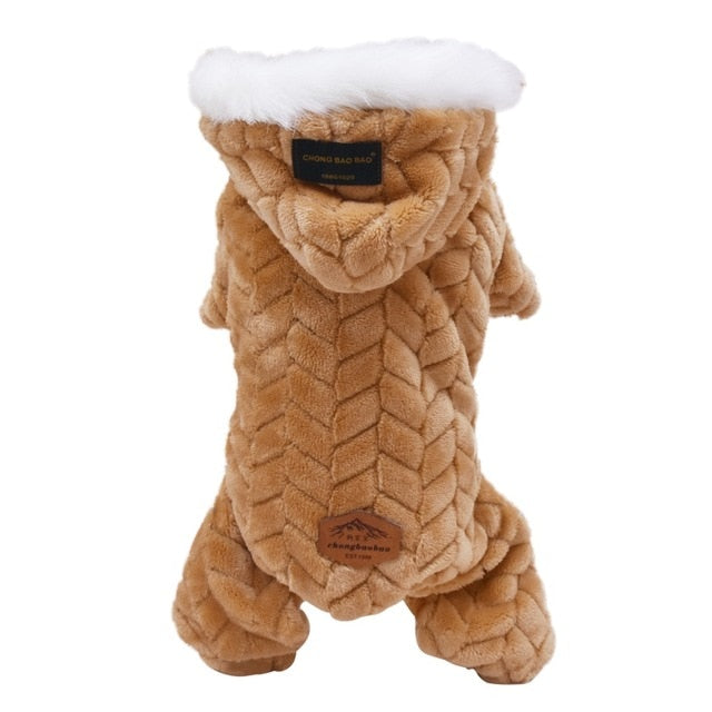 Winter Pet Dog Clothes Warm Jumpsuit