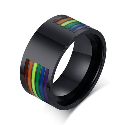 Rainbow Stainless Steel LGBT Pride Ring