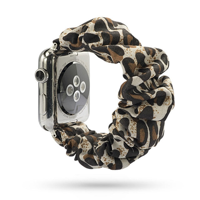 Cute Print Scrunchie Apple Watch Band