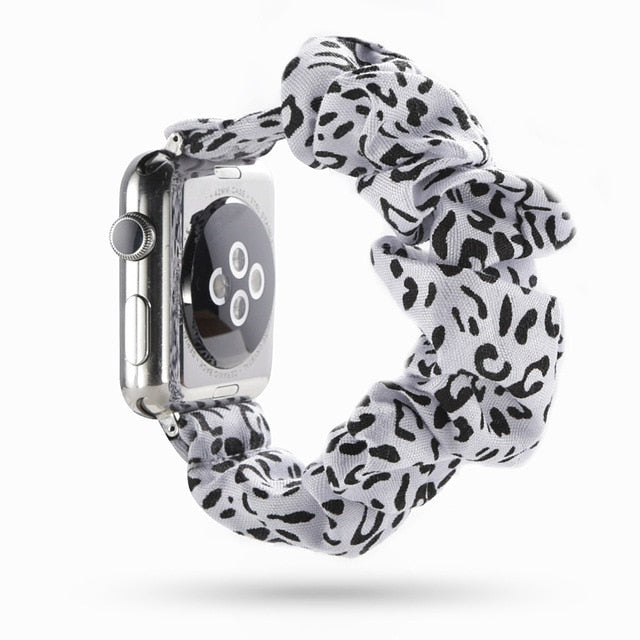 Cute Print Scrunchie Apple Watch Band