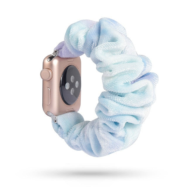 Cute Print Scrunchie Apple Watch Band