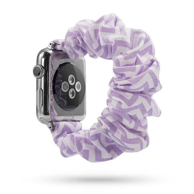 Cute Print Scrunchie Apple Watch Band