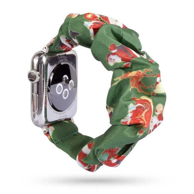 Cute Print Scrunchie Apple Watch Band